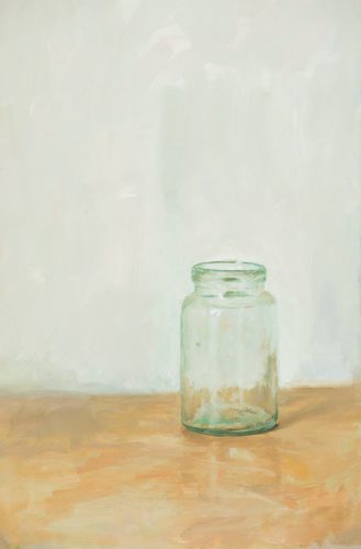 Glass Jar. Oil on board. 14 x 20 inches.